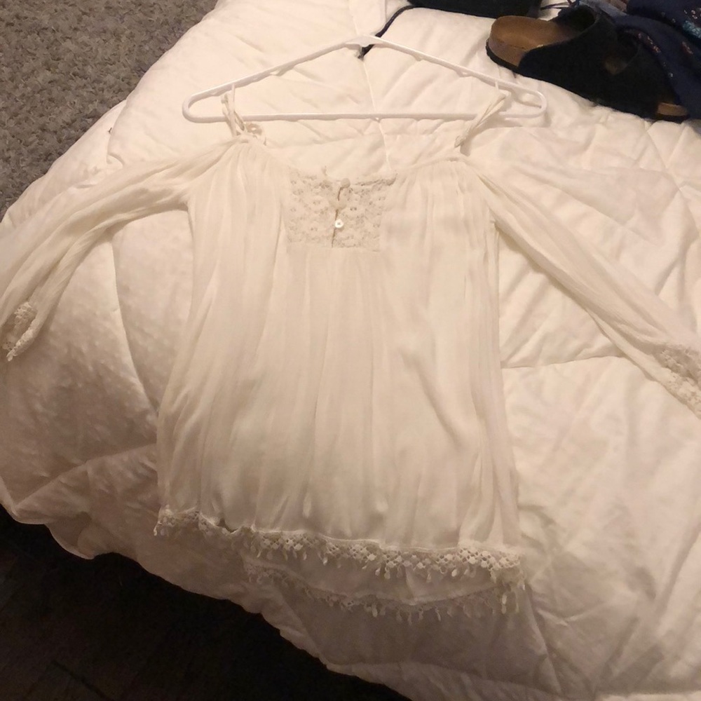 White off the shoulder top